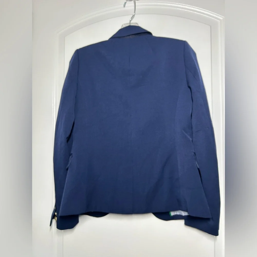 J. Crew Original schoolboy Navy blazer gold button size 2 NWT preppy academia